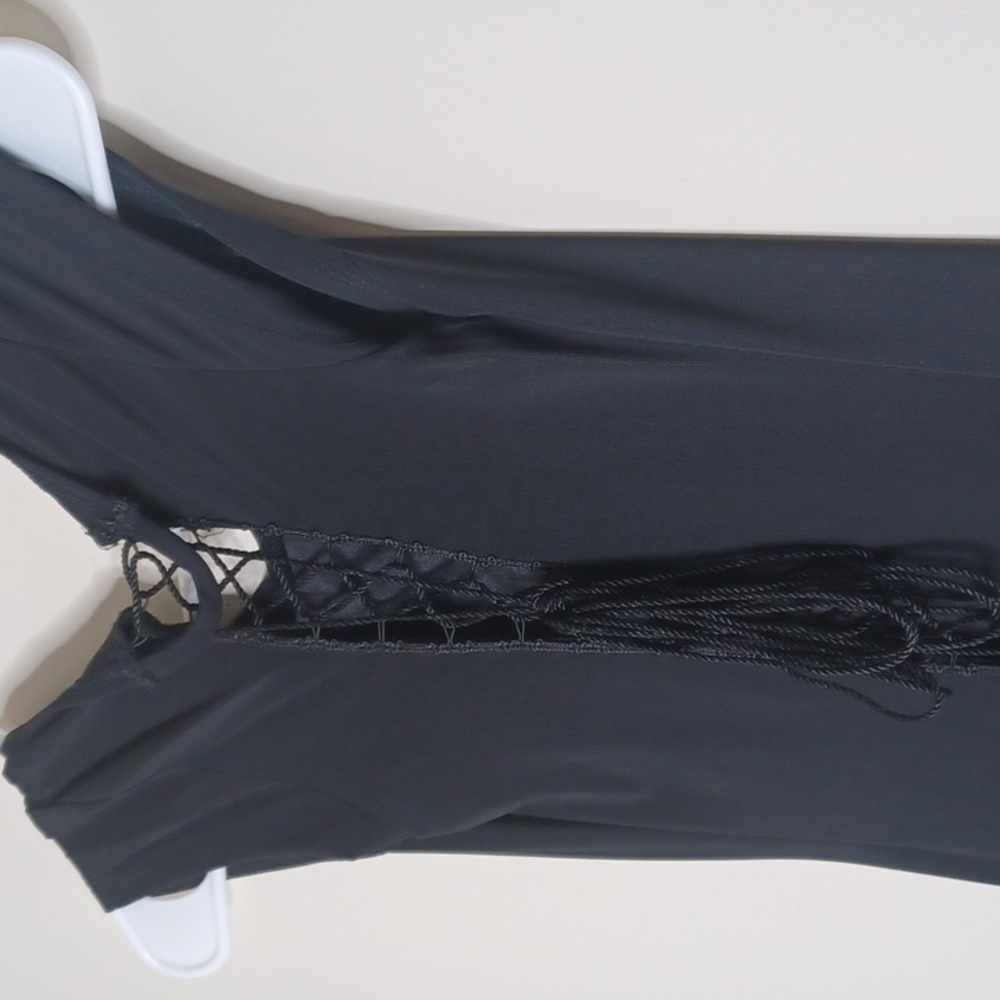 ✨ Vintage Y2K Frederick’s of Hollywood Black Maxi Dress ✨ - Picture 7 of 8